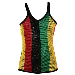 Men's rasta string vest